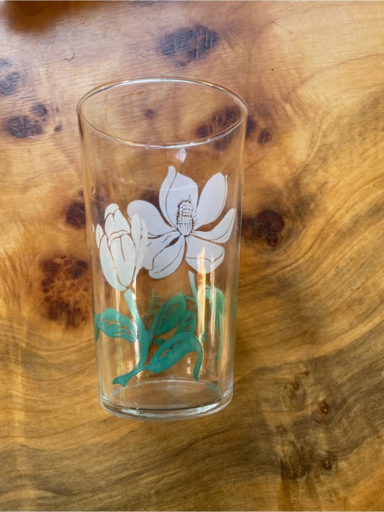 Other - Federal Magnolia Flower Juice Glass Tumbler